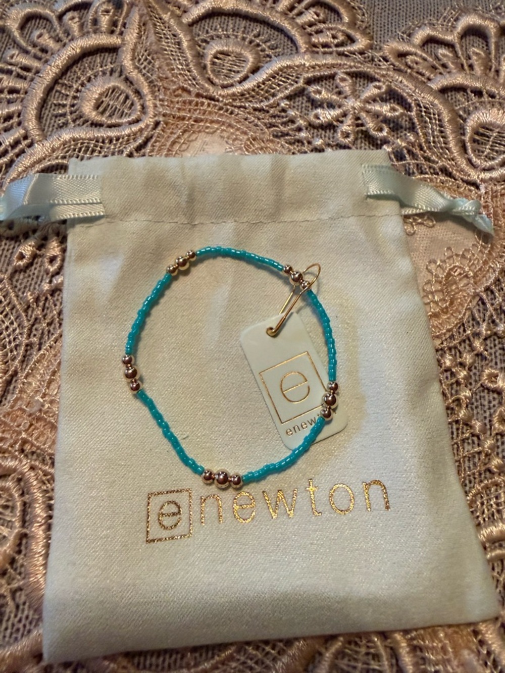 Enewton Purpose Gold Bracelet- Turquoise